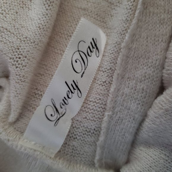 Lovely Day Cowl Neck Sweater with Split Open Back, Lg - Picture 5 of 6